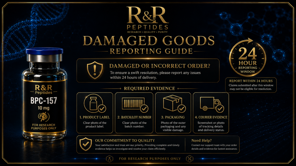 Returns & Refunds Policy damaged goods reporting