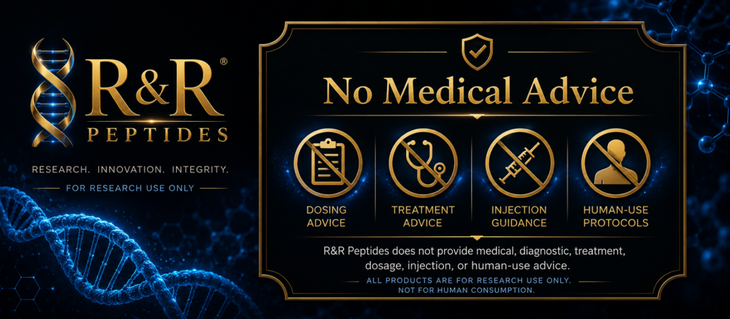 Research Use Only Policy no medical advice
