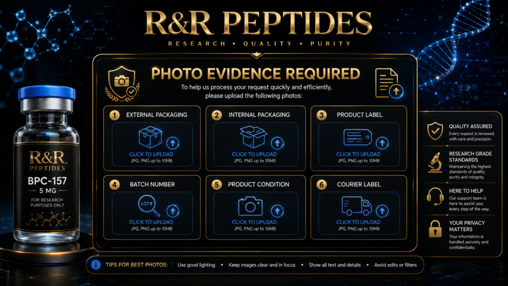 Returns & Refunds Policy photos required