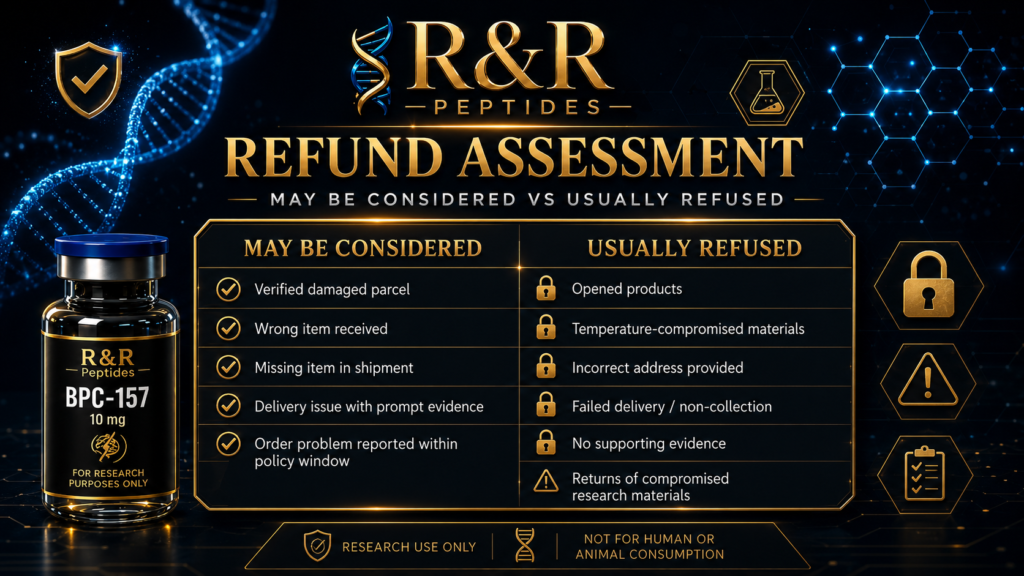 Returns & Refunds Policy refund assesment