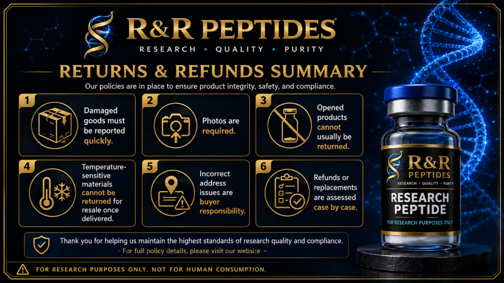 Returns & Refunds Policy returns summary
